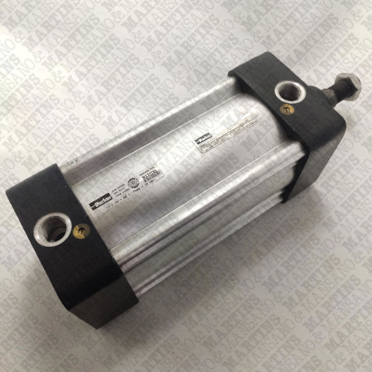 P1EG100MS00130 - Cilindro pneumático dupla ação série P1E diam. 100 mm curso 130 mm com amortecimento (com êmbolo magnético) - Imagem 2