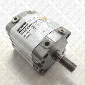 P1M063VDMA8G040 - Cilindro compacto pneumático dupla ação série P1M diam. 63 mm curso 40 mm haste com rosca macho