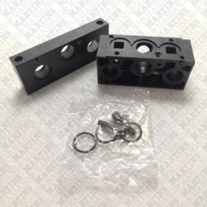 PS2815P - Placas laterais para manifold de válvula série B5 rosca 3/8" NPT