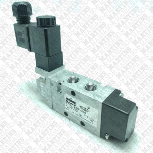 PVN3515057C - Válvula solenoide/mola 5/2 vias 220 VCA R 1/4" NPT - Imagem 2