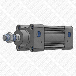 P1FS063MC – Cilindro pneumático dupla ação Ø63mm com amortecimento e êmbolo magnético