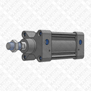 P1FS080MC – Cilindro pneumático dupla ação Ø80mm com amortecimento e êmbolo magnético