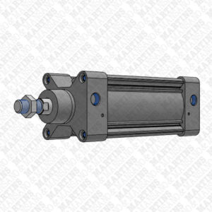 P1FS100MC – Cilindro pneumático dupla ação Ø100mm com amortecimento e êmbolo magnético
